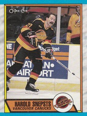 Harold Snepsts - 1989 O Pee Chee Hockey Card